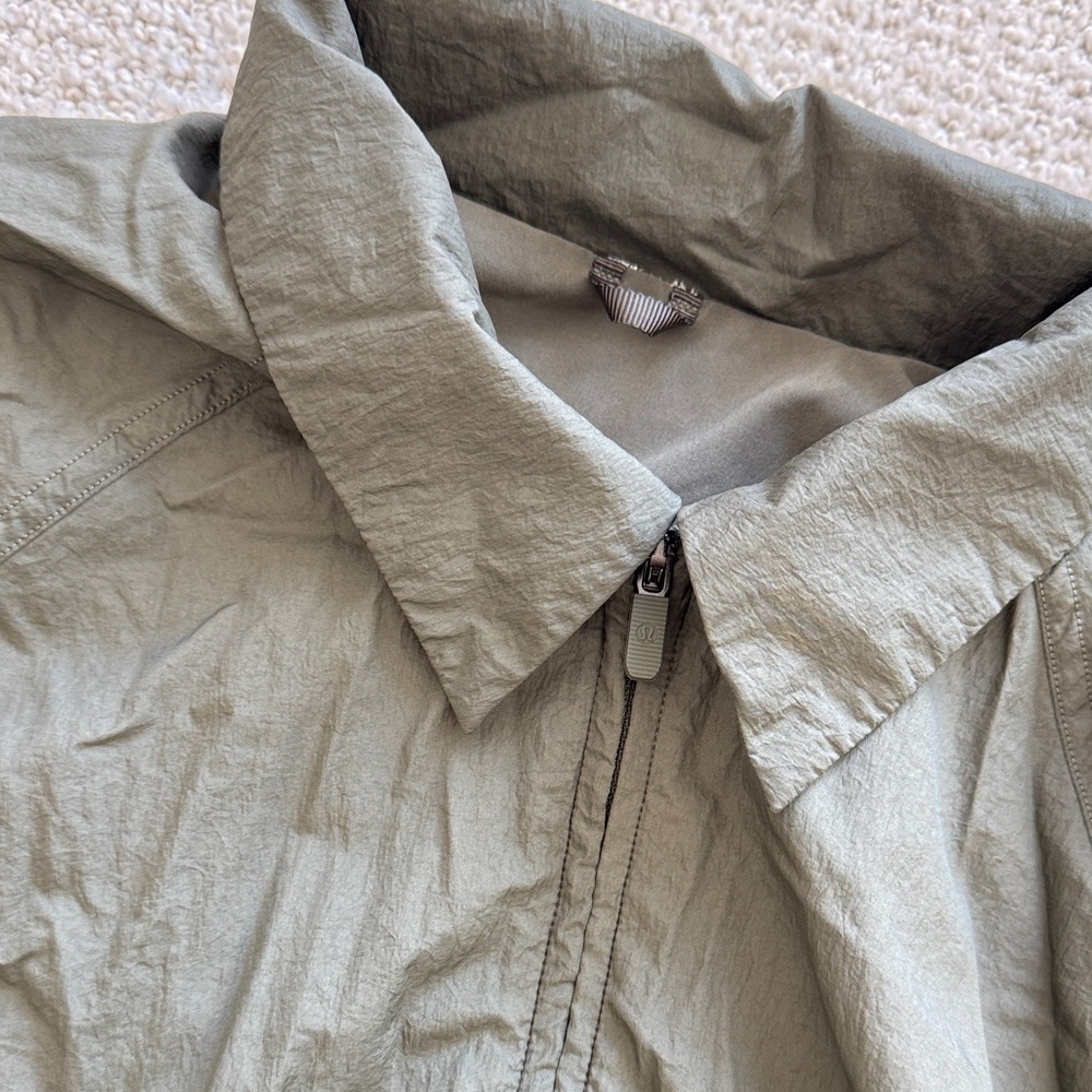 Lululemon Olive and Black track Jacket - Picture 3 of 4